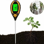 4-in-1 Soil Moisture Meter, Soil Moisture/Light/pH Tester Gardening Tool Tester Kits for Gardening, Farming, Indoor & Outdoor Use