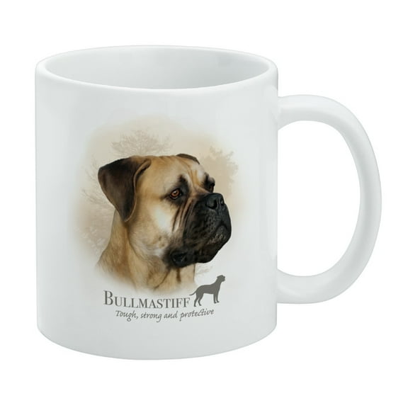 Bullmastiff Dog Breed White Mug