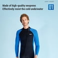 thumbnail image 2 of Men 3mm Neoprene Wetsuits Adult One Piece Full Body Long Sleeves Diving Suit, 2 of 5