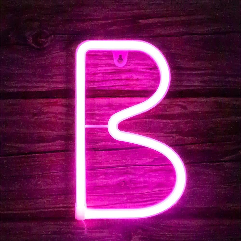 Coloody Light Up Letters Neon Signs Battery/USB Powered Letter Lights Wall Decor