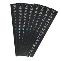 ROSENICE 8Pcs Stick On Thermometer Strips for Aquarium Water Temperature Control 13.00X2.00X0.10in