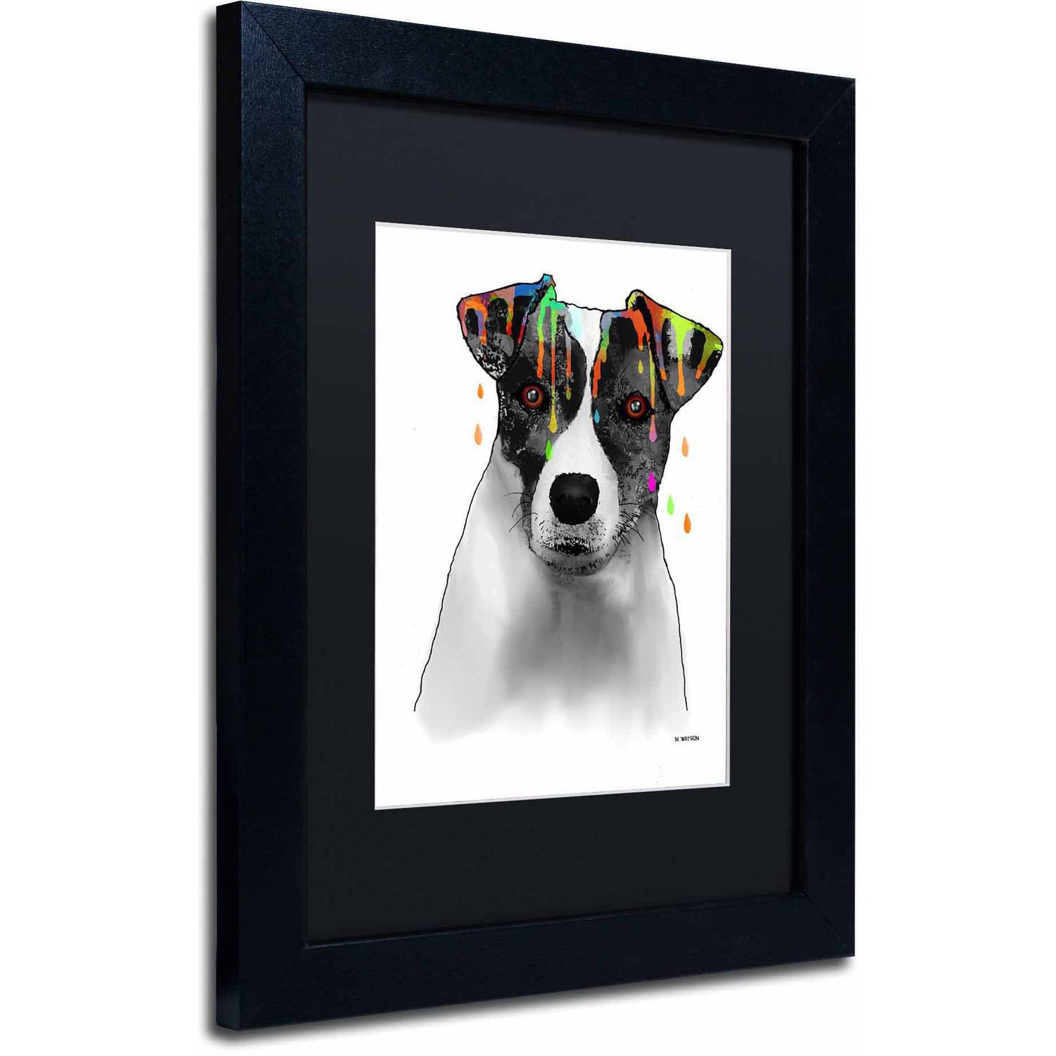 Marlene Watson "Jack Russel Terrier" Matted Framed Art