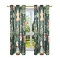 thumbnail image 7 of Yayeee Window Curtains Set of 2 for Living Room Light Filtering 63"x42", Green Christmas Trees, 7 of 7