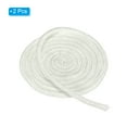thumbnail image 3 of Uxcell 1/4"x 86" Wood Stove Gasket, 2Pcs Fiberglass Round High Temperature Resistance Seal Rope Replacement, White, 3 of 6