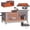 Gray (Heated+Insulated), variant on Aivituvin Large Heated Cat House Outdoor Insulated Cat House Weatherproof Feral Cat Shelter with Thermostat-Controlled Heating Pad, 6-Sided Thermal Liner for 1-4 Feral Stray Barn Cats