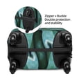 thumbnail image 2 of Fuzoiu Teal Cactus Print Suitcase Cover,Washable Luggage Covers for Suitcase,Elastic Luggage Protector Cover,Scratch Resistant Travel Suitcase Covers-Small, 2 of 7