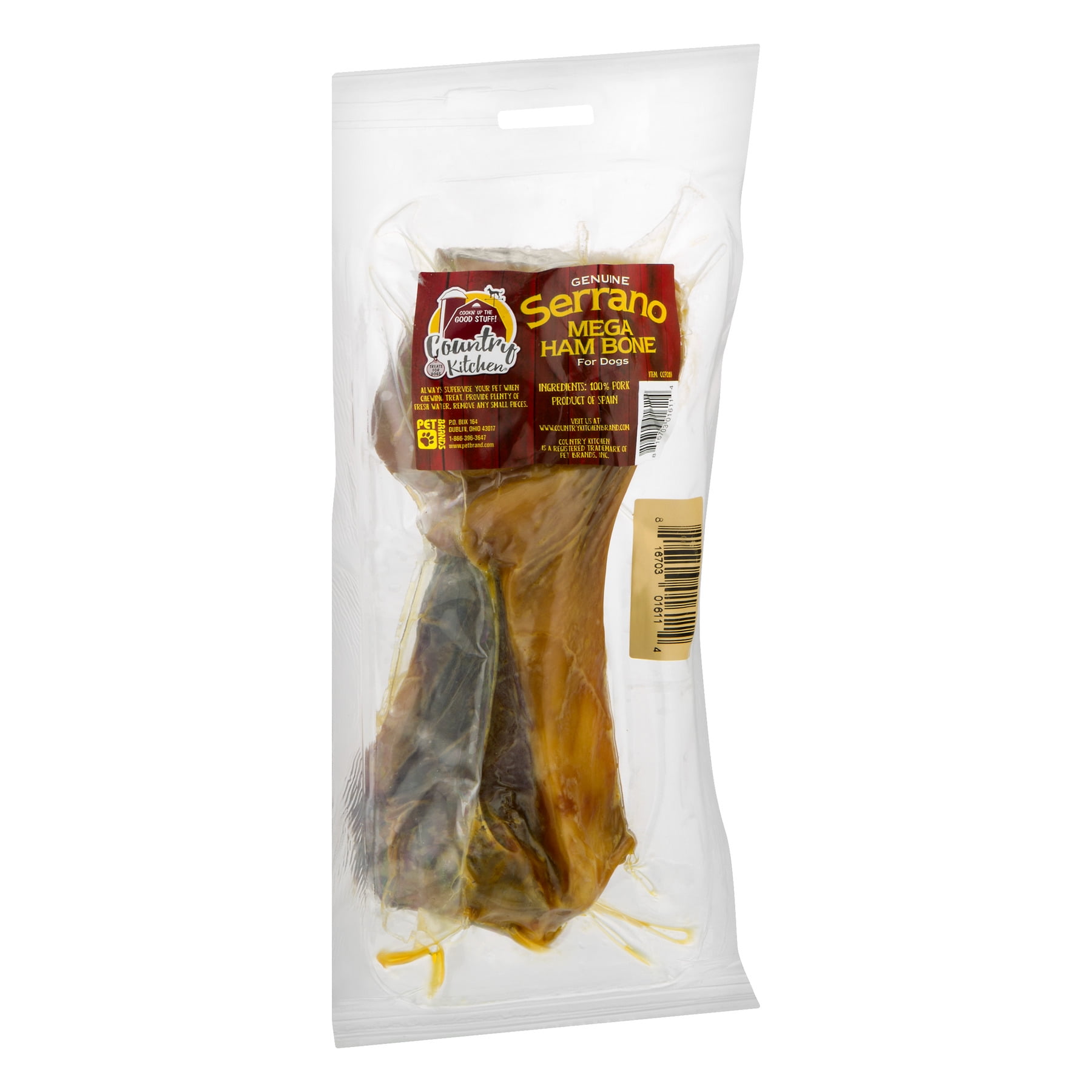country kitchen serrano ham bone dog treat