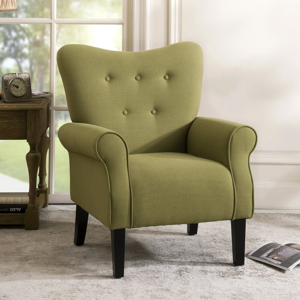 Modern Club Arm Chair Upholstered Wing Back Accent Chair, Accent Club