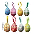 thumbnail image 4 of RKSTN 8Pcs Plastic Easter Decorations Eggs Hanging Ornaments Colorful for Easter Tree Basket Decor Party Favors Supplies Home, 4 of 9