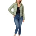 thumbnail image 6 of MixMatchy Women's Casual Lightweight Stand Collar Quilted Long Sleeve Puffer Jacket, 6 of 7