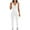 White, variant on IROINNID Sleeveless Suspender Jumpsuit For Women Full-Length Tight Sexy Fashion High Waist Jumpsuit