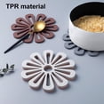 thumbnail image 6 of Joernso Insulation Pad Food Grade Heat Resistant TRP Flower Shaped Trivet Mat for Kitchen, 6 of 8