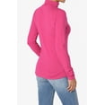 thumbnail image 4 of TheMogan Women's S~3X Essential Soft Jersey Ruched Turtle Neck Long Sleeve Slim Fit Top, 4 of 7