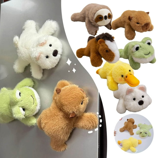Fridge Storage Cabinet Locker Home Refrigerator Stickers Cute Doll for Kitchen Use