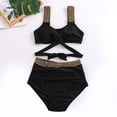 thumbnail image 5 of RUTAYY Women's Bikini Sets 2 Piece Swimwear Crisscross Tankini Tops with High Waisted Bottoms Beach Pool Swimsuit, 5 of 7