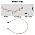 thumbnail image 4 of Unique Bargains 1pc Faux Crystal Hair Hoop Women Hairband Hair Accessories 0.20 Inch Wide Light Pink, 4 of 7