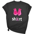 thumbnail image 2 of Pink Ribbon Shirts for Women Breast Cancer Awareness Tshirts Inspirational Breast Cancer Graphic Print Tee Tops, 2 of 3