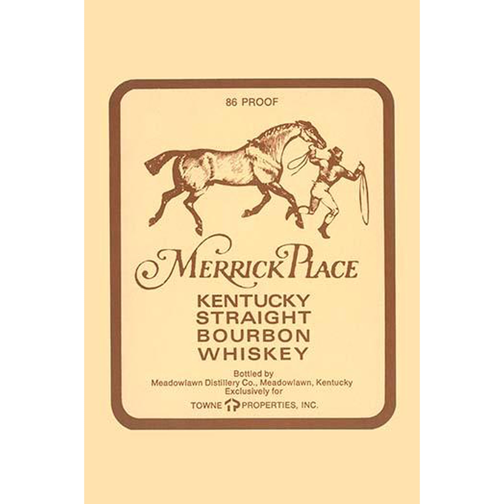 Merrick Place Kentuck Straight Bourbon Whiskey-Fine Art Canvas Print (20" x 30")