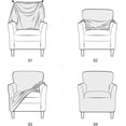 thumbnail image 6 of ATJIA Armchair Slipcover 1-Piece Jacquard Accent Chair Covers with Arms Soft Waterproof Chair Slipcovers for Living Room, 6 of 7