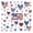 Multicolor, variant on 250th Anniversary Acrylic Pendant – 2D Flat Hanging Souvenir Decoration for Independence Day, Patriotic Holiday Ornament for Home Car Tree