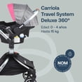 thumbnail image 2 of Carriola para bebe y Portabebe para auto - Giro de 360°- Doble Orientación - Compacta, Liviana y Plegable, 2 of 10