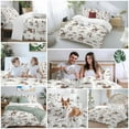 thumbnail image 5 of Western Cowboy Bedding Duvet Cover Set Twin Size 4 Pieces Retro Brown Desert Ethnic Horse Bedding Set with Zipper Closure, 1 Comforter Cover 68x86 Inches 1 Flat Sheet & 2 Pillow Cases, 5 of 7