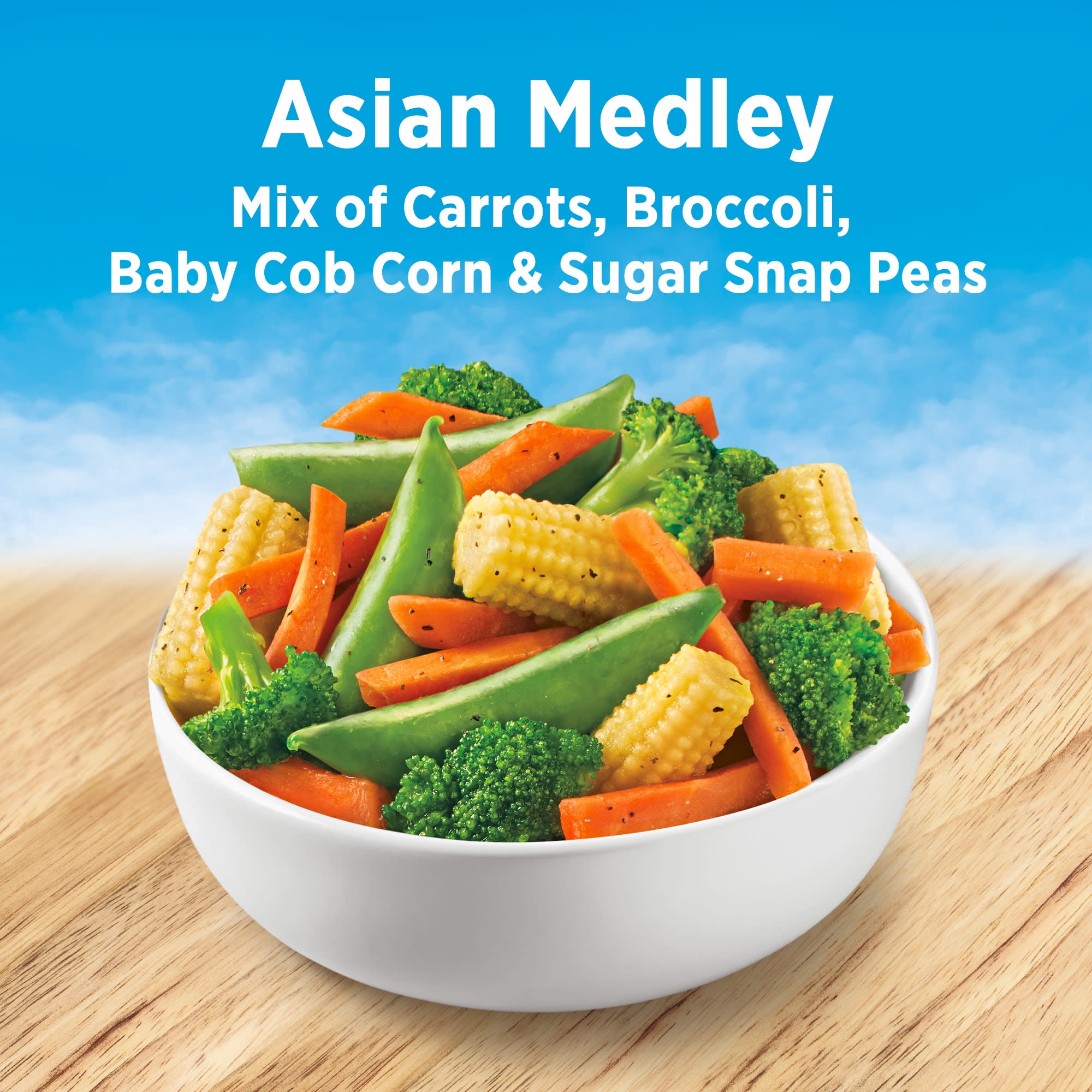 Birds Eye Steamfresh Asian Vegetable Medley, Frozen Vegetables, 10.8 oz. Bag