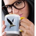 thumbnail image 2 of 3dRose, Seagull Art- Birds- Nature, 15oz Two-Tone Yellow Mug, 2 of 7