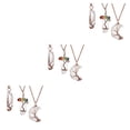 thumbnail image 4 of Sonducket 3 Pieces Moon Necklace Adjustable Dainty Gemstones Pendant Accessories Tree Wire Ring Women of Jewelry Life Wrap for Daily Wear Como se muestra 3piezas Sonducket CBP220160, 4 of 6