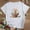 White, variant on QUNYINEY Easter Women's T-Shirts Casual Short Sleeve Crew Neck Pullover Tops Loose Spring Tops for Women