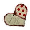 thumbnail image 1 of Prime Spring Deals 2025 Vintage Baseball Heart Baseball Heart Softball Heart Baseball Ornament Softball Ornament Softball Player Ornament Upcycled Gift Idea, 1 of 2
