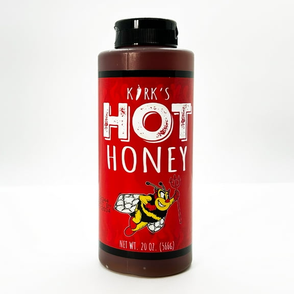 Sleeping Bear Farms Kirks hot Honey 20oz Chefs Bottle Squeeze Jar