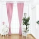 thumbnail image 3 of Cortina de ventana Zulema Cortinas con ojales Color sólido 100x250cm Rosado, 3 of 8
