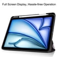 thumbnail image 4 of ELEHOLD for iPad Air 11 Inch Case M2 (2024), iPad Air 11 Case with Pencil Holder, Support iPad 2nd Pencil Charging/Pair, Trifold Stand Smart Case with Soft TPU Back,Auto Wake/Sleep,Don't Touch, 4 of 5
