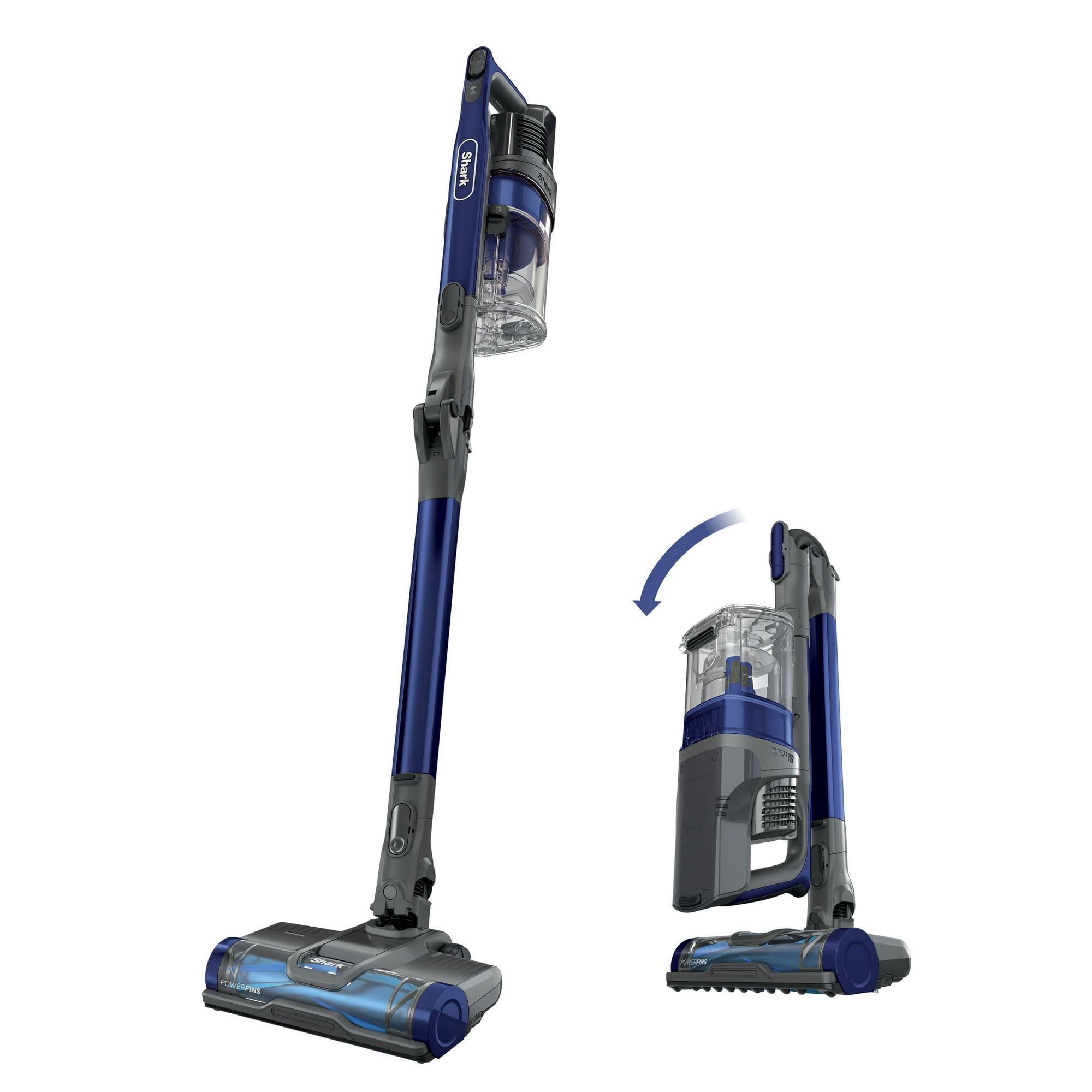 Shark Pet Pro Cordless Stick Vacuum, Carpet and Hardfloors, PowerFins Self-Cleaning Brushroll, MultiFLEX Wand, HEPA Filtration, 40-Min Run Time, IZ340H Blue