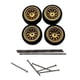 thumbnail image 2 of 4 piezas de ruedas y neumáticos para coche RC, accesorios de aleación para coche RC a escala 1:64 Estilo dorado C., 2 of 9