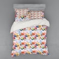 thumbnail image 2 of Ambesonne Fish Bedding Set 3 Pcs, Coral Reef Scallop Shells, Twin XL, Multicolor, 2 of 3