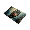 thumbnail image 3 of ZFLMY Owl Branch Forest Theme Fast Absorption Home Bath Mat 24x16in, 3 of 5