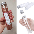 thumbnail image 3 of 45Pcs 110Ml Plastic Test Tube,Clear Flat Test Tubes,Plastic Test Tubes with Screw Caps for Candy,Beans,, 3 of 9