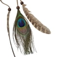 thumbnail image 4 of Diadema Hippie India YONGSHENG Diadema de Plumas de Pavo Real Tocado de Plumas para niñas y Mujeres, 4 of 4