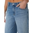 thumbnail image 6 of Celebrity Pink Women's and Women's Plus Slouchy Wide Leg Jean with Back Buckle, Sizes 1-24, 6 of 13