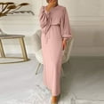 thumbnail image 2 of 2 Pcs Robes Musulmanes pour Femmes Abaya - Dubai Robe de Prière, Long Cardigan Robe Maxi, Confortable et Élégante, 2 of 6