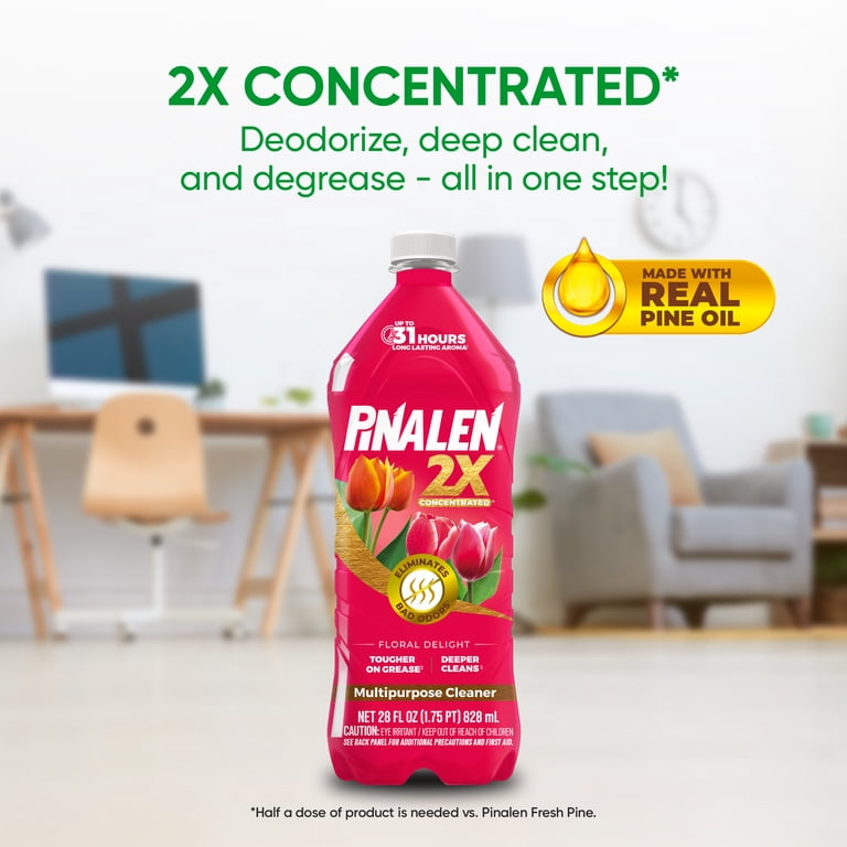 Pinalen 2X Concentrated All Purpose Cleaner, Floral Delight Scent