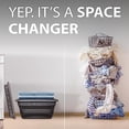 thumbnail image 4 of 11 GALLON XL 24" Collapsible Laundry Basket & Clothes Hamper, Comfort Non-Slip Handles, Modern Laundry Hamper with Space Saving Design, Portable Pop-Up Hamper, BPA FREE, Grey, 1 Pack, 4 of 5