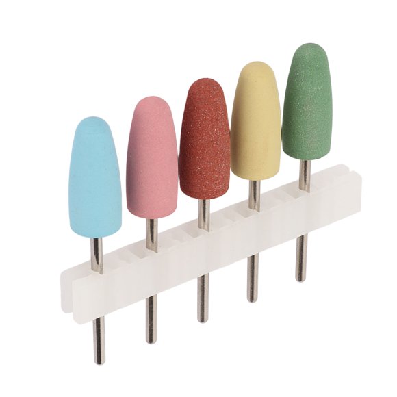 Broca Para Quitar Esmalte, Puntas Para Quitar Cutículas, Herramienta Para Decoración De Uñas, Ergonómica, 5 Piezas, Suavizante Para Salón De Uñas Para Principiantes