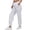 White, variant on Women's Pants Solid Color Plus Size Pants Street Trend Gold Stamping Sports Style Bright Leather Loose Performance Leggings Blue S
