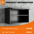 thumbnail image 4 of STANI Wall Mount Metal Cabinet with Adjustable Shelves, Wall Hanging Garage Storage Cabinets with Up-Flip Doors,Lockable Tool Chest Cabinet for Garage Basement, 4 of 12