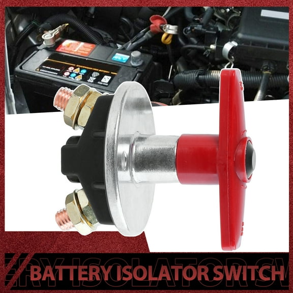 OEMASSIVE Universal 12V/24V Battery Isolator Switch Cut Off Kill Switch Car Boat Van Truck