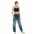 thumbnail image 2 of Jdlsppl Women's Yoga Pants Track Yoga Pants High Waisted Boho Lounge Long Soft Palazzo Elastic Waist Casual Pants Style3 Small-X-Large, 2 of 4
