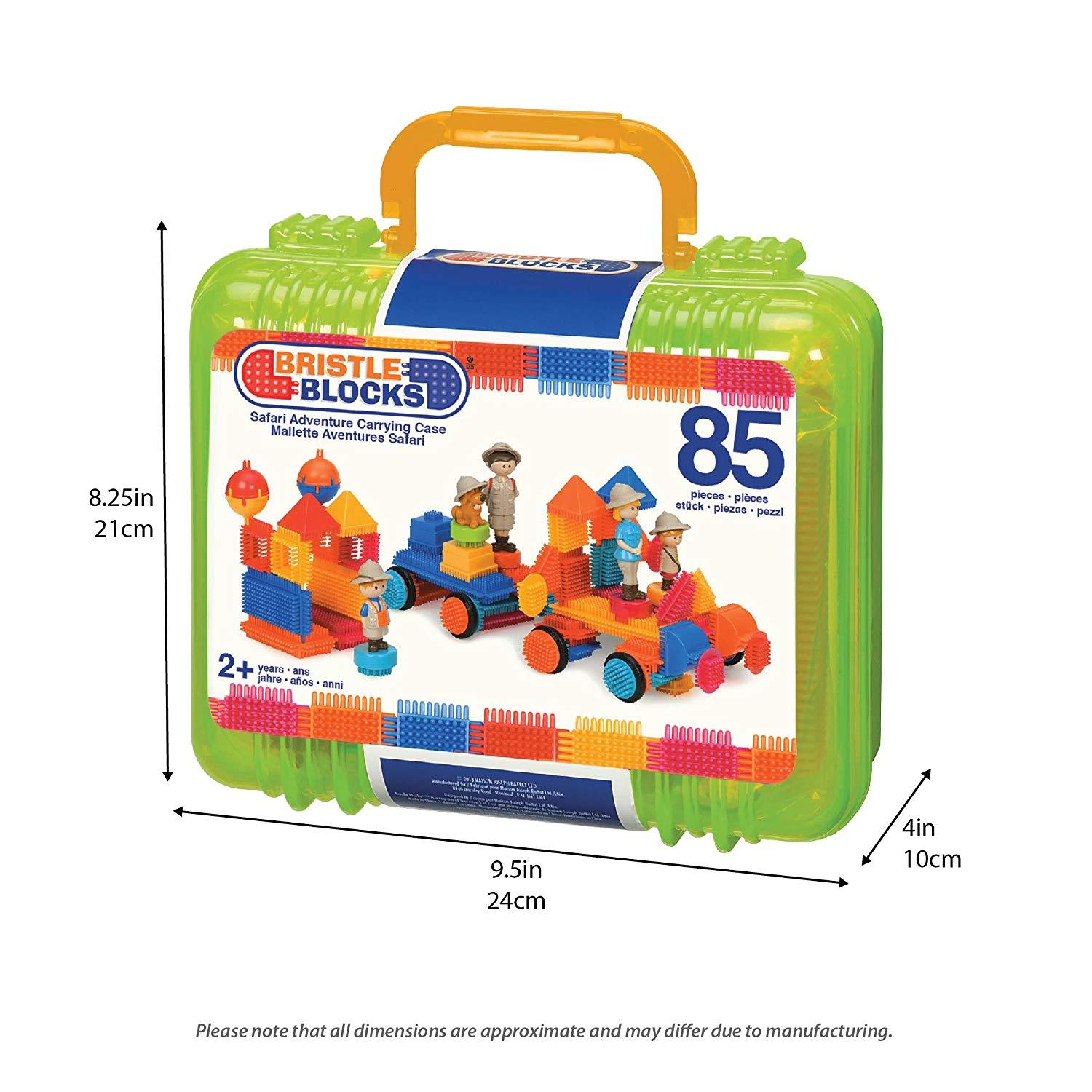 Bristle Blocks by Battat – The Official Bristle Blocks – 85 Pieces in a Carry Case – STEM Creativity Building Toys for Dexterity and Fine Motricity – BPA Free 2 years +, multi (3073Z) - image 4 of 5
